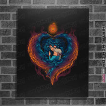Load image into Gallery viewer, Shirts Posters / 4&quot;x6&quot; / Black Heart On Fire
