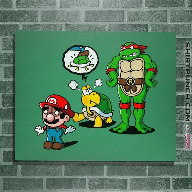 Secret_Shirts Posters / 4"x6" / Irish Green Turtle Big Bro