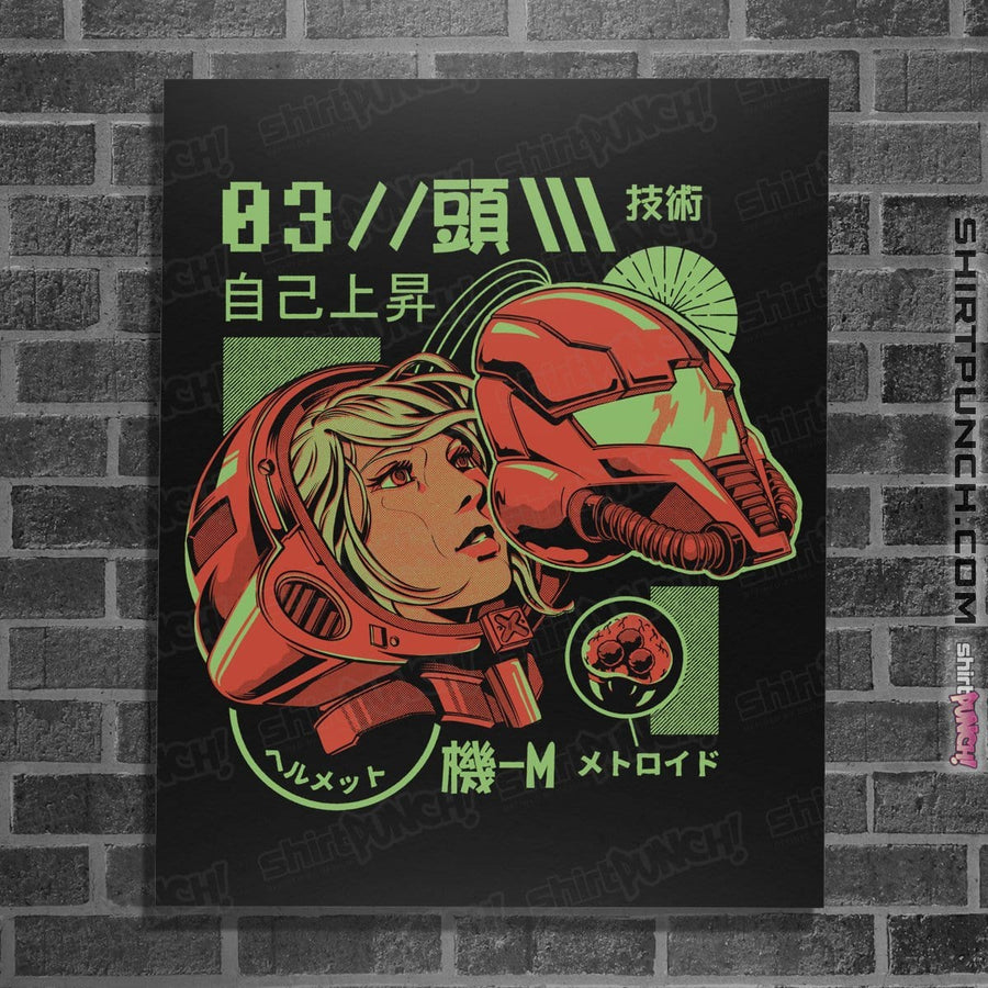 Shirts Posters / 4"x6" / Black S-Head
