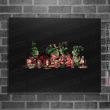 Load image into Gallery viewer, Daily_Deal_Shirts Posters / 4&quot;x6&quot; / Black Dinosaurs
