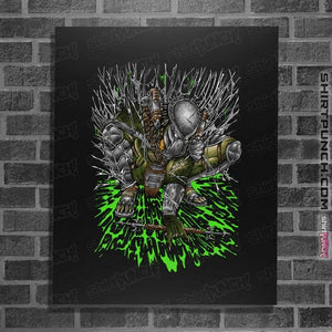 Daily_Deal_Shirts Posters / 4"x6" / Black Wolf Knight