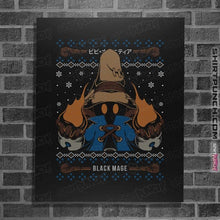 Load image into Gallery viewer, Shirts Posters / 4&quot;x6&quot; / Black Vivi Black Mage Christmas
