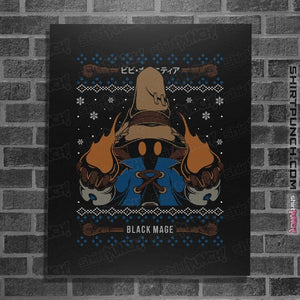 Shirts Posters / 4"x6" / Black Vivi Black Mage Christmas