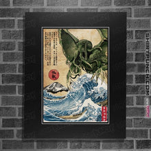 Load image into Gallery viewer, Daily_Deal_Shirts Posters / 4&quot;x6&quot; / Black Great Old One In Japan
