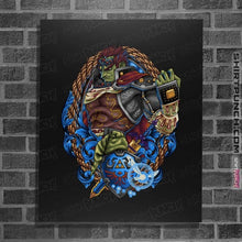 Load image into Gallery viewer, Daily_Deal_Shirts Posters / 4&quot;x6&quot; / Black Ganondorf Crest
