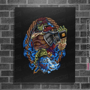 Daily_Deal_Shirts Posters / 4"x6" / Black Ganondorf Crest