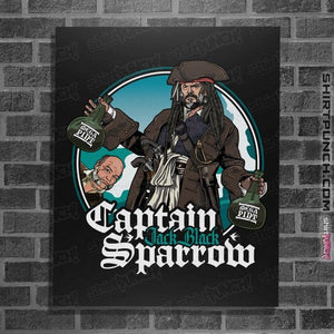 Secret_Shirts Posters / 4"x6" / Black Capt. Jack Black Sparrow