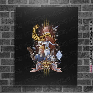 Daily_Deal_Shirts Posters / 4"x6" / Black Galaxy Rangers