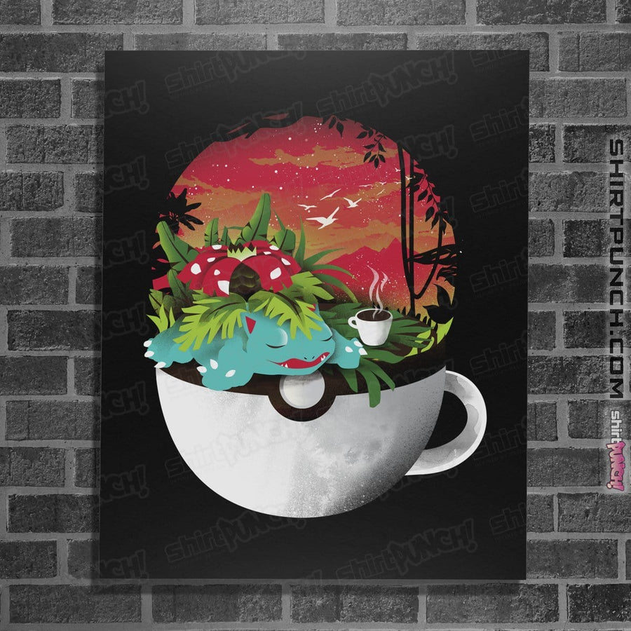 Shirts Posters / 4"x6" / Black Cup Of Grass