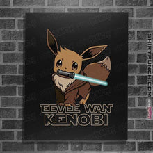 Load image into Gallery viewer, Secret_Shirts Posters / 4&quot;x6&quot; / Black Eevee Wan Kenobi Secret Sale
