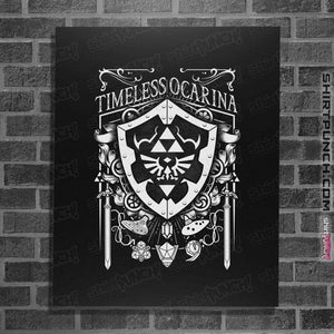 Shirts Posters / 4"x6" / Black Timeless Ocarina Banner