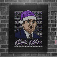 Load image into Gallery viewer, Shirts Posters / 4&quot;x6&quot; / Black Santa Mike
