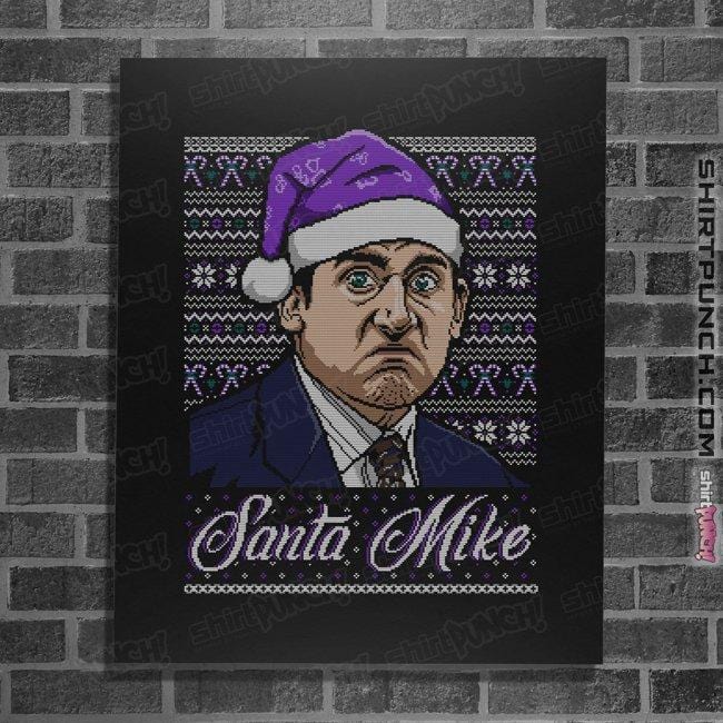 Shirts Posters / 4"x6" / Black Santa Mike