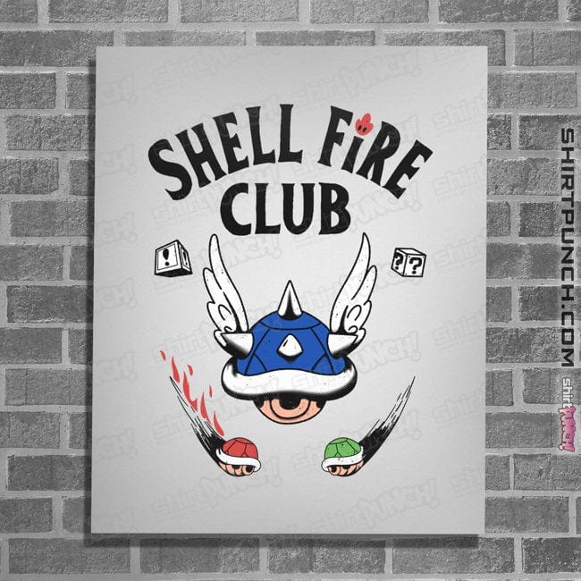 Secret_Shirts Posters / 4"x6" / White Shellfire Club