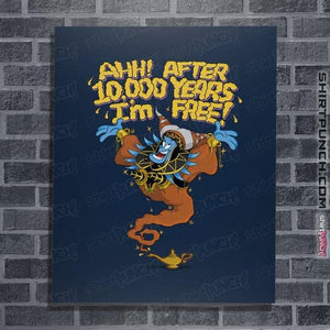 Secret_Shirts Posters / 4"x6" / Navy Geniepulsa