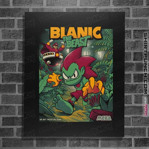 Daily_Deal_Shirts Posters / 4"x6" / Black Blanic The Beast