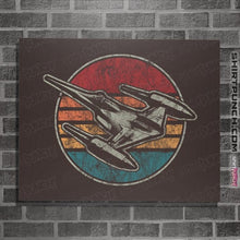 Load image into Gallery viewer, Shirts Posters / 4&quot;x6&quot; / Dark Chocolate Vintage Starfighter
