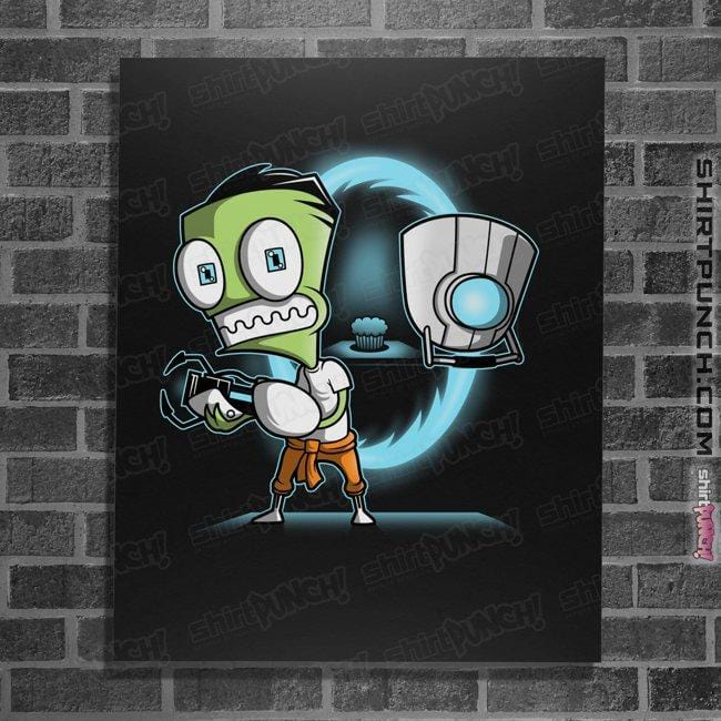 Shirts Posters / 4"x6" / Black The Cupcake Is A Lie