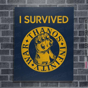 Shirts Posters / 4"x6" / Navy Infinity War Survivor