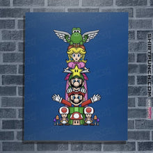 Load image into Gallery viewer, Secret_Shirts Posters / 4&quot;x6&quot; / Royal Blue Totem Of Heroes
