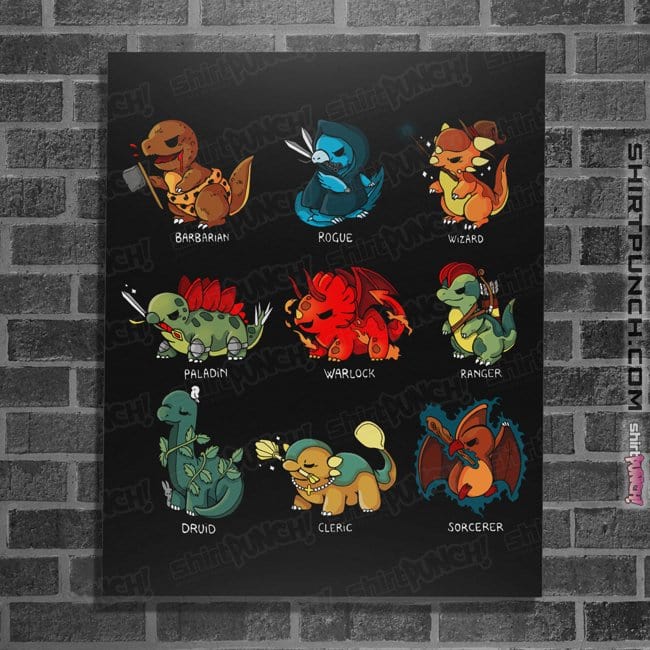 Shirts Posters / 4"x6" / Black Dino Role Play