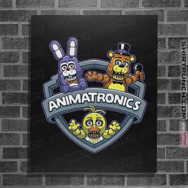 Shirts Posters / 4"x6" / Black Animatronics Maniacs