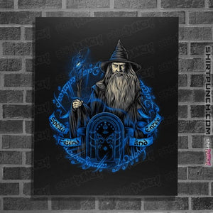 Daily_Deal_Shirts Posters / 4"x6" / Black The Gray Wizard