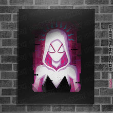 Load image into Gallery viewer, Daily_Deal_Shirts Posters / 4&quot;x6&quot; / Black Glitch Spider-Gwen
