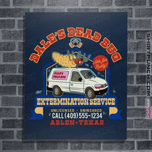 Load image into Gallery viewer, Daily_Deal_Shirts Posters / 4&quot;x6&quot; / Navy Dale&#39;s Dead Bug Service
