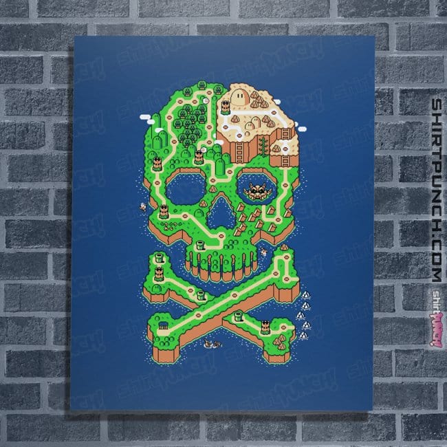 Secret_Shirts Posters / 4"x6" / Royal Blue SNES Jolly Plumber