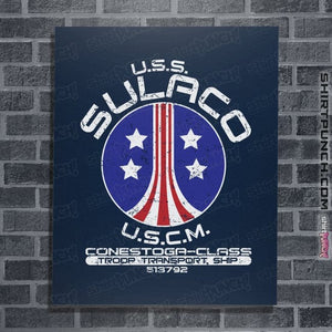 Daily_Deal_Shirts Posters / 4"x6" / Navy USS Sulaco