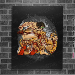 Secret_Shirts Posters / 4"x6" / Black Punch Of The Titan