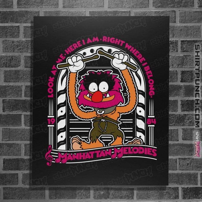 Shirts Posters / 4"x6" / Black Animal Melodies