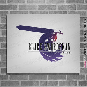 Shirts Posters / 4"x6" / White Black Swordsman