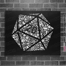 Load image into Gallery viewer, Shirts Posters / 4&quot;x6&quot; / Black Mosaic D20
