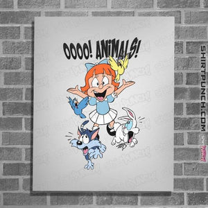 Shirts Posters / 4"x6" / White Elmyra Loves Animals
