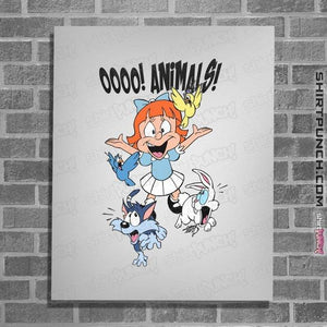 Shirts Posters / 4"x6" / White Elmyra Loves Animals