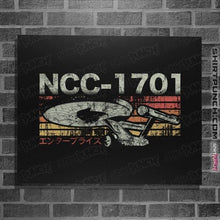 Load image into Gallery viewer, Shirts Posters / 4&quot;x6&quot; / Black Retro NCC-1701
