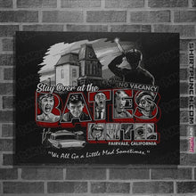 Load image into Gallery viewer, Daily_Deal_Shirts Posters / 4&quot;x6&quot; / Black Stay At The Bates Motel
