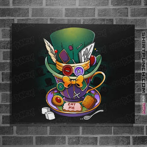 Daily_Deal_Shirts Posters / 4"x6" / Black Mad Hatter Mug