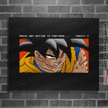 Load image into Gallery viewer, Shirts Posters / 4&quot;x6&quot; / Black Goku Continue
