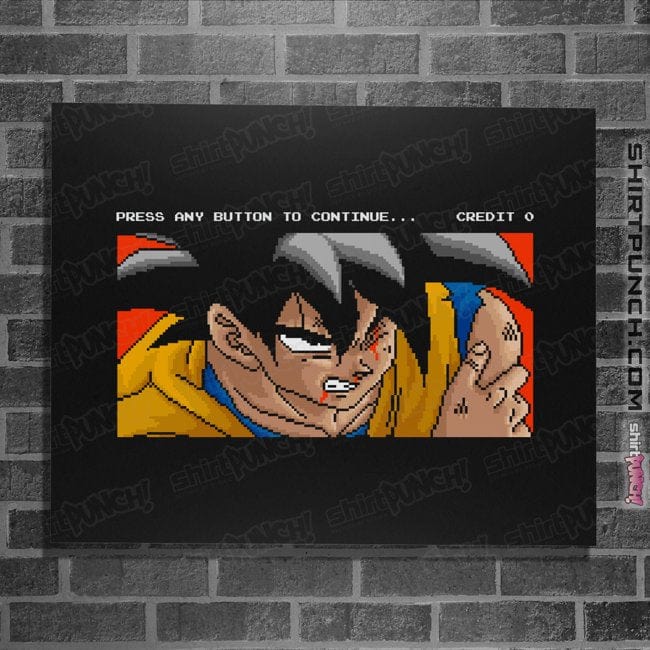 Shirts Posters / 4"x6" / Black Goku Continue