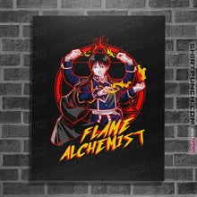 Load image into Gallery viewer, Shirts Posters / 4&quot;x6&quot; / Black Flame Alchemist
