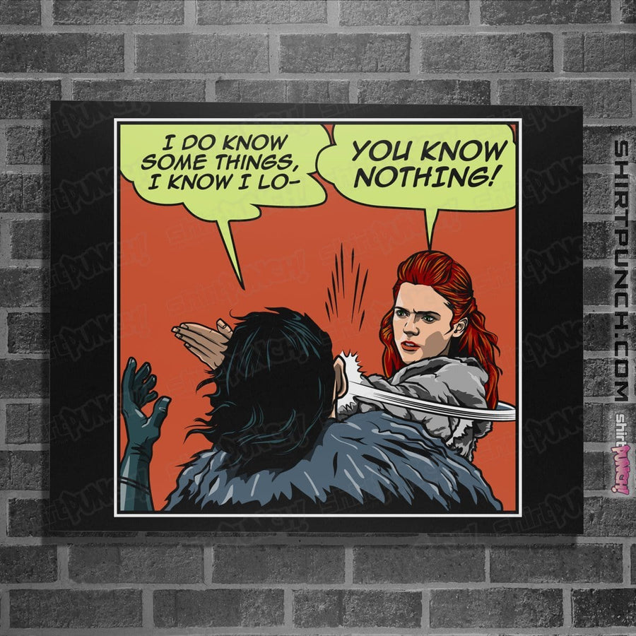 Shirts Posters / 4"x6" / Black I Do Know Some Things
