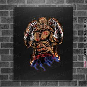 Daily_Deal_Shirts Posters / 4"x6" / Black Sagat Fighter