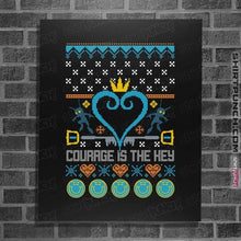 Load image into Gallery viewer, Shirts Posters / 4&quot;x6&quot; / Black Courage Is The Key
