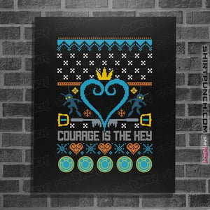 Shirts Posters / 4"x6" / Black Courage Is The Key