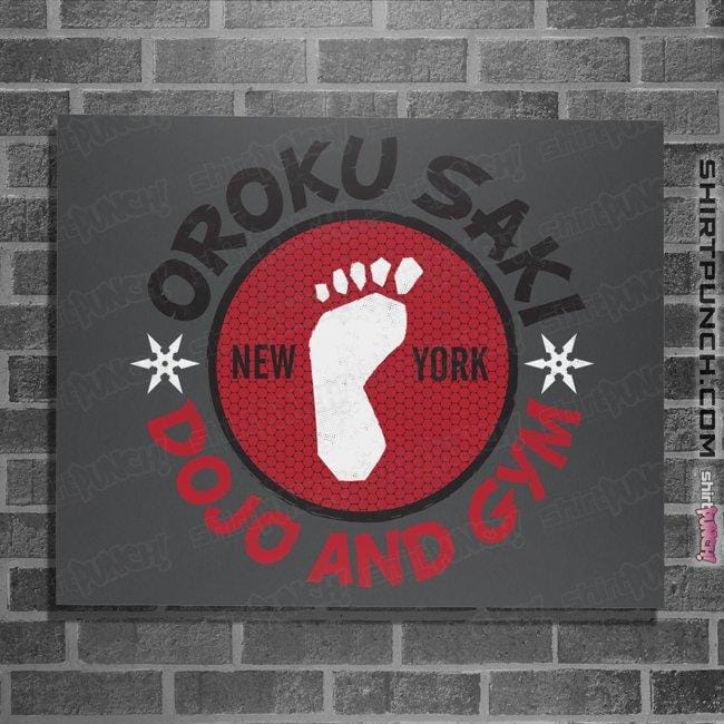 Shirts Posters / 4"x6" / Charcoal Saki's Dojo