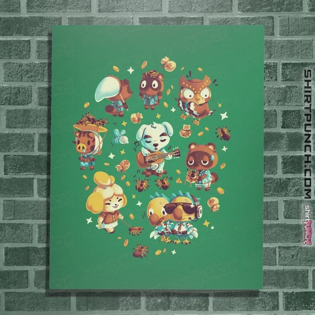 Secret_Shirts Posters / 4"x6" / Irish Green On Tarantula Island