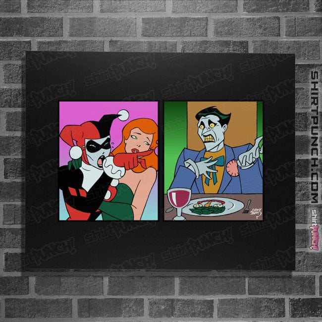 Secret_Shirts Posters / 4"x6" / Black Quinn Yelling At Joker